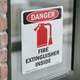 thumbnail image 4 of Fire Extinguisher Inside OSHA Danger Vinyl Decal Label 10 Inch x 7 Inch - 10 Pack, 4 of 6