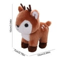 thumbnail image 3 of Honeeladyy 3.94" Reindeer Stuffed Toy Farm Animals,Plushies Stuffed Animals Plush Toys Little Stuffed Animal, Cute Stuffed Animal Plush Toy Birthday Christmas Gifts for Boy Girls, Brown, 3 of 6