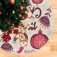 thumbnail image 5 of FMSHPON Merry Christmas Bird Xmas Christmas Tree Skirt Stand Mat for Holiday Party Decoration Indoor Outdoor 36 inches, 5 of 6