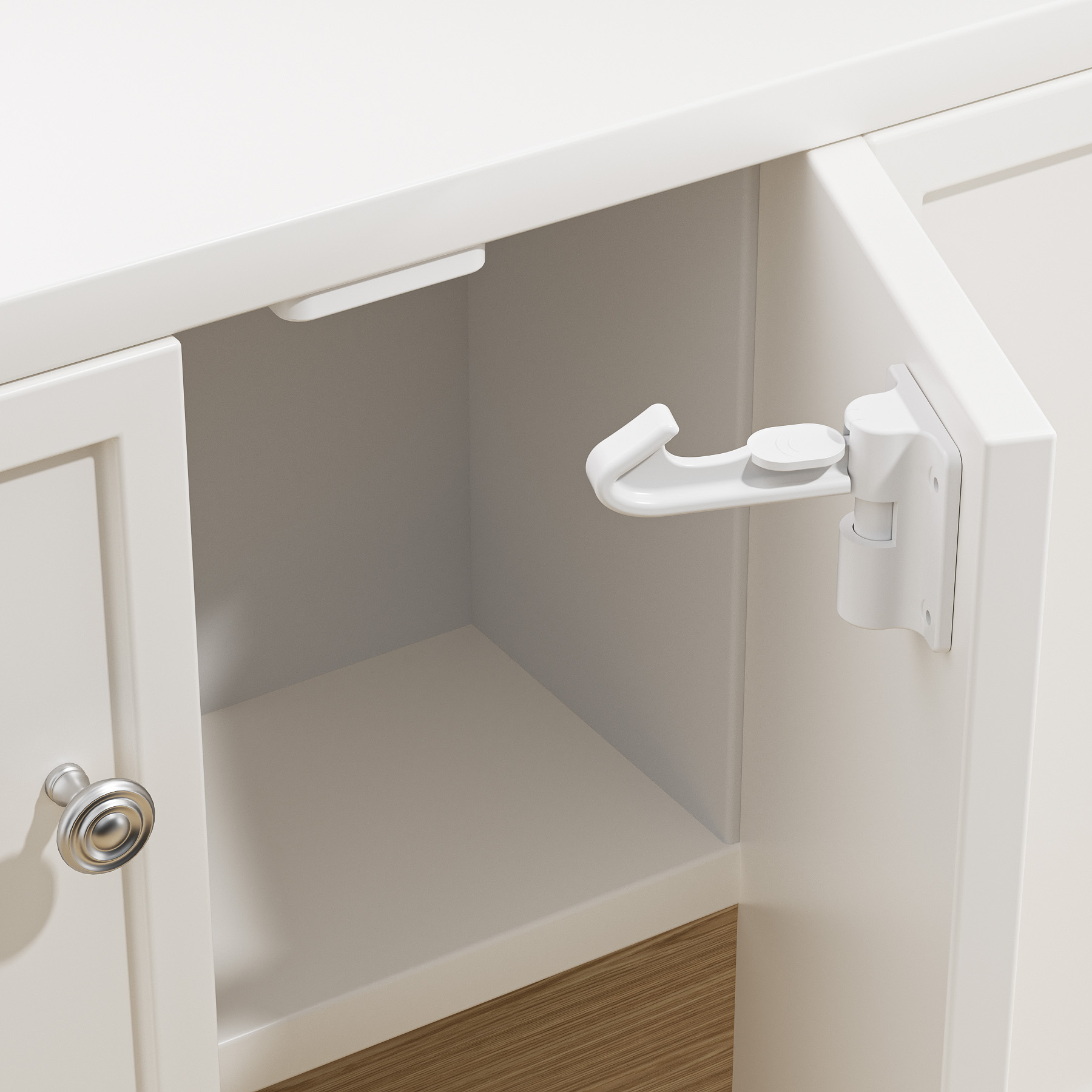Parent's Choice Adhesive Cabinet Latch Kit, 8-Pack photo 3