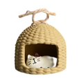 thumbnail image 3 of Estatuilla de gato durmiente de resina en la tienda de la cama Miniaturas Figuras de gatos pequeños Manualidades Gatos Juguetes Micro paisaje Hada, 3 of 3