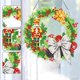 thumbnail image 3 of Corona Pintura Cristal Con Forma Especial Papá Noel Cardenal para Pared Ventana, 3 of 9