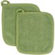 thumbnail image 1 of Agarraderas para ollas de cocina - Almohadillas térmicas aisladas de lona de algodón 100% para horno - Resistente al calor - Paquete de 2, 1 of 7