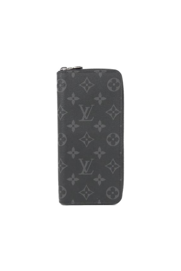 Pre-Owned Louis Vuitton Monogram Eclipse Zippy Wallet Vertical M62295