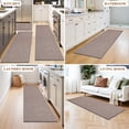 thumbnail image 3 of Vaukki Kitchen Rugs and Mats Non Skid Washable Set of 3,Rubber Backing Absorbent Kitchen Mats for Floor Front of Sink,Coffee, 3 of 10