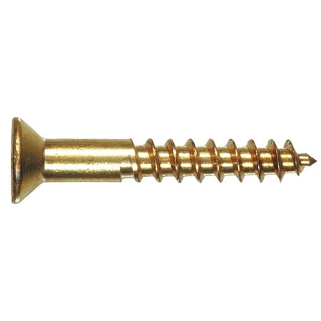 

Hillman 385772 12 x 1.25 in. Brass Wood Screws