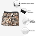 thumbnail image 3 of Pofeuu Watercolor Zebra Print Men’s Boxer Briefs, Moisture-Wicking Underwear, Regular,Trunk-XX-Large, 3 of 5