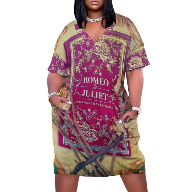 Vestido colgante Romeo y Julieta con bolsillos vestido de verano para mujer