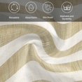 thumbnail image 5 of Cream Striped Cloth Napkins, Farmhouse Vintage Brown Stripes Washable and Reusable Dinner Napkins Set of 6, Table Napkin for Kitchen Party Birthday Wedding Hotel Housewarming 20"x20", 5 of 8