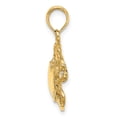 thumbnail image 2 of FB Jewels 14K Yellow Gold Crab High Polish and 2D Pendant, 2 of 3