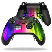 MightySkins Skin Compatible With Microsoft Xbox One Elite Wireless Controller case wrap cover sticker skins Rainbow Wood