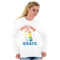 thumbnail image 4 of Feeling Grate Rainbow Cheese Grater Sweatshirt for Men or Women Brisco Brands X, 4 of 6