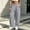 Gray women elastic waist cargo pants a1, variant on Bzdzmqm Women's Elastic Waist Cargo Pants with Pockets Wide Leg Casual Streetwear Lounge Long Pants Vacation Travel Trousers Fashion Summer Clothes, Gray L