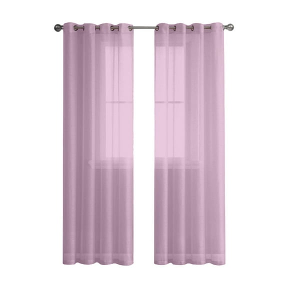 Linen Curtains, Light Filtering Window Treatments for Living Room and Bedroom, Natural Weave Fabric Drapes for Decor