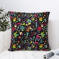 thumbnail image 4 of Fuzoiu Colorful Geometric Figures Print Square Pillow Cover,Hidden Zipper Design,Luxury Square Pillow Case, Throw Pillow,Couch Cushion-22"x22", 4 of 7