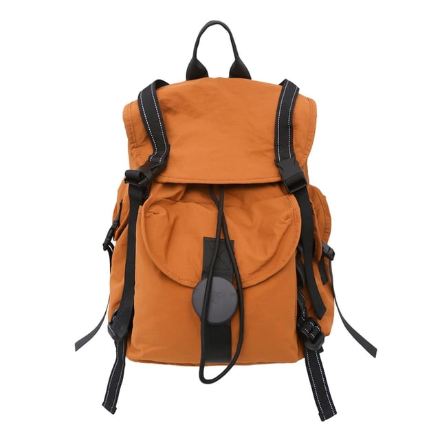 Mochila de viaje, mochila deportiva de nailon impermeable para hombre Marrón
