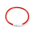 thumbnail image 1 of LED Dog Collar USB Rechargeable Flash Dog Necklace Light PVC Pet Safety Collar for Large Medium Small Dogs, 1 of 9