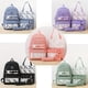 thumbnail image 2 of 5pcs Juego De Mochila De Patrón De Cuadros, Kawaii Preppy Travel Schoolbag Con Bolsa De Mano, Bolsa Cruzada, Estuche Para Lápices Y Bolsa Con Cordón, 2 of 4