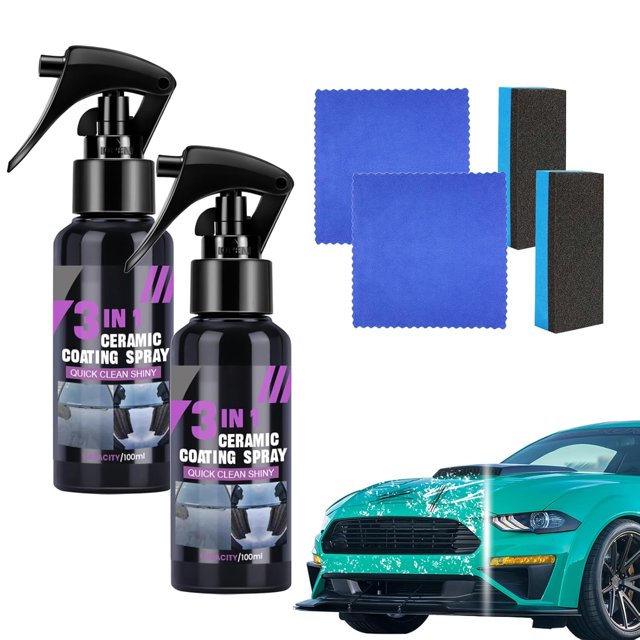 High Protection Fast Nano Ceramic Coating Spray, Prepinfoam 3 in 1 Ceramic Coating Spray, Car Scratch Nano Repair Sprays, Plastic Parts Refurbish Agent