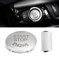 thumbnail image 2 of Silver Start Stop Engine Button Switch Cover For BMW E90 E60 E84 E83 E70 E71 E72, 2 of 9