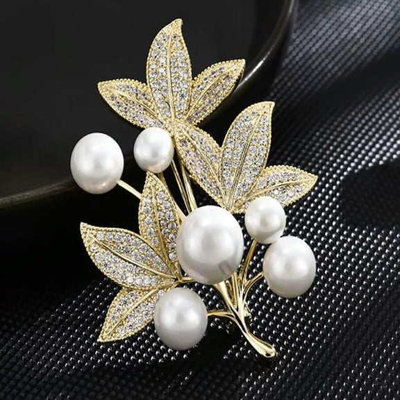 HOOUN Luxury Coat Brooch Suit Jacket Corsage Fixed Clothing Pin Women's Accessories@