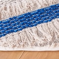 thumbnail image 3 of SAFAVIEH Natura Proinsias Striped Cotton Area Rug, Beige/Navy, 6' x 6' Round, 3 of 8