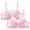Pink, variant on SBYOJLPB Plus Size Everyday Bras 2PC Women Leopard-Print Front Buckles Underwear No Steel Close Bra White 34B