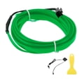 thumbnail image 1 of Cuerda de luz LED EL de 2m Unique Bargains, luz de cadena brillante para iluminación interior de automóviles, tira LED auto flexible de neón para decoración de coches USB(5V) verde, 1 of 7