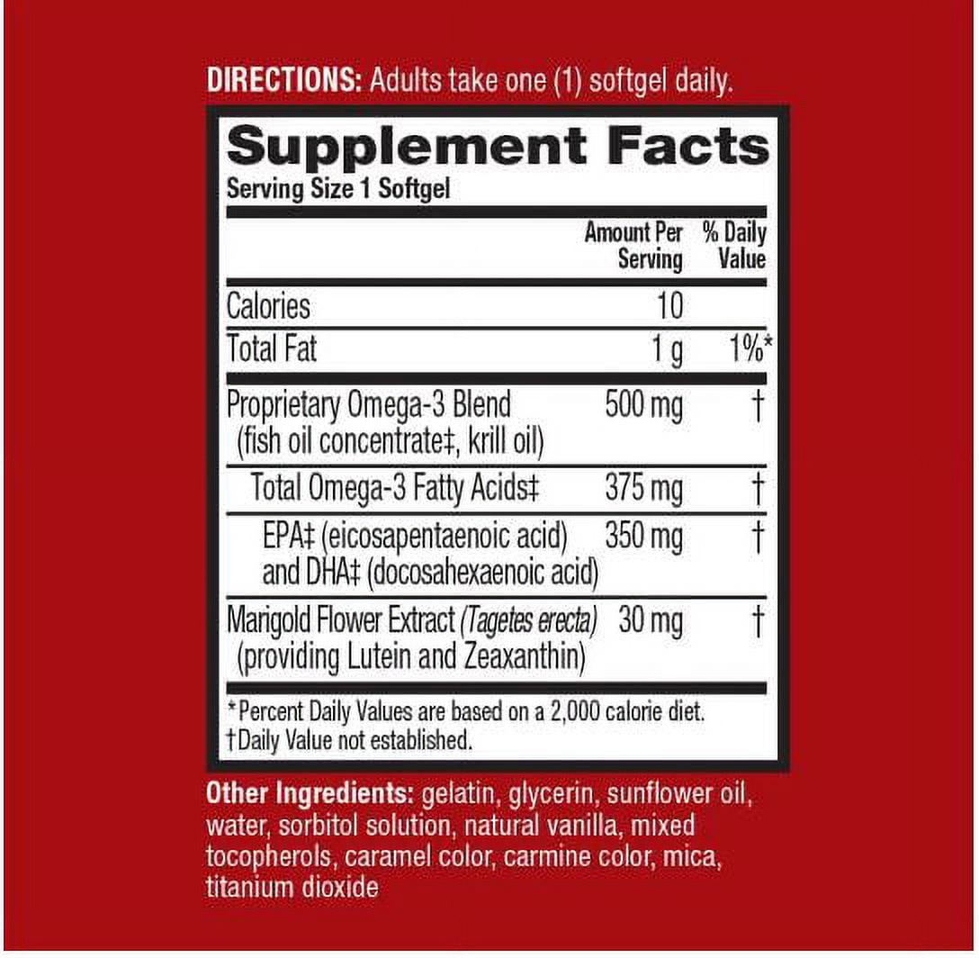 MegaRed Advanced Total Body Refresh Omega - 800mg 30 Ea