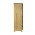 thumbnail image 3 of Pemberly Row Contemporary 5-Drawer Solid Pine Wood Chest Dresser in Natural, 3 of 7