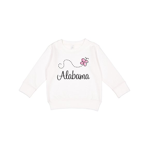 Inktastic Butterfly Alabama Toddler Sweatshirt