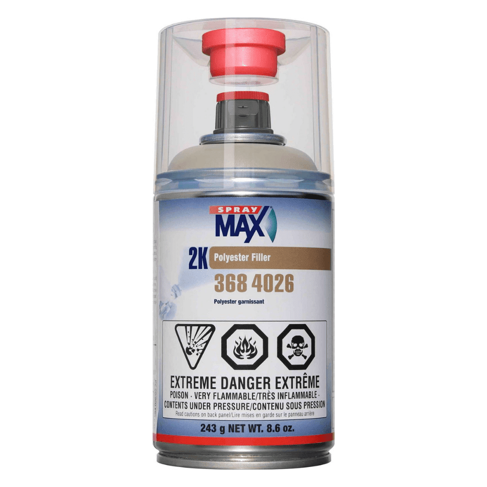 Spray Max 3684026 Gray 2K Polyester Primer Aerosol