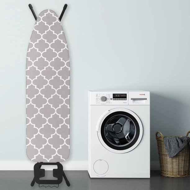 Ironing Board Cover Pad 15x54 Inch with Elastic Edge and Hook and Loop Fastener Scorch and Stain