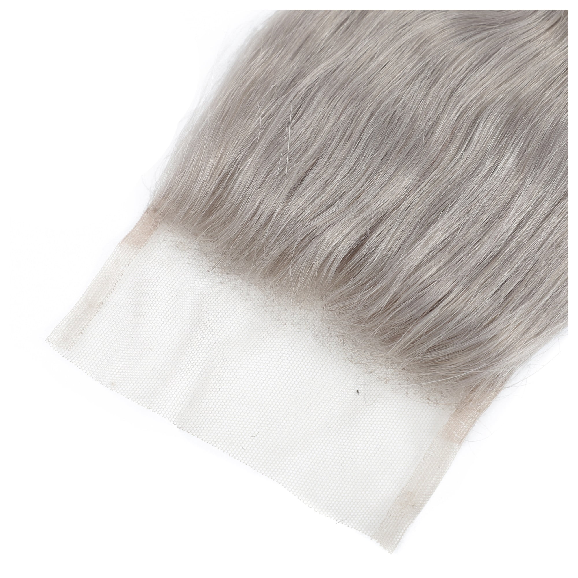 Body Wave Bundle With Closure Silver Grey Color 3 Bundles With Closure Gray Brazilian Remy 100% Human Hair Bundles