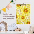 thumbnail image 6 of FMSHPON Daisy Flower Yellow Floral Clipboard Hardboard Wood Nursing Clip Board and Pull for Standard A4 Letter 13x9 inches, 6 of 7