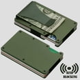 thumbnail image 3 of Notus Metal Wallet for Men Aluminum Credit Card Holde Minimalist Slim Wallet RFID Blocking Card Holder Money Clip Smart Wallet Olive, 3 of 7