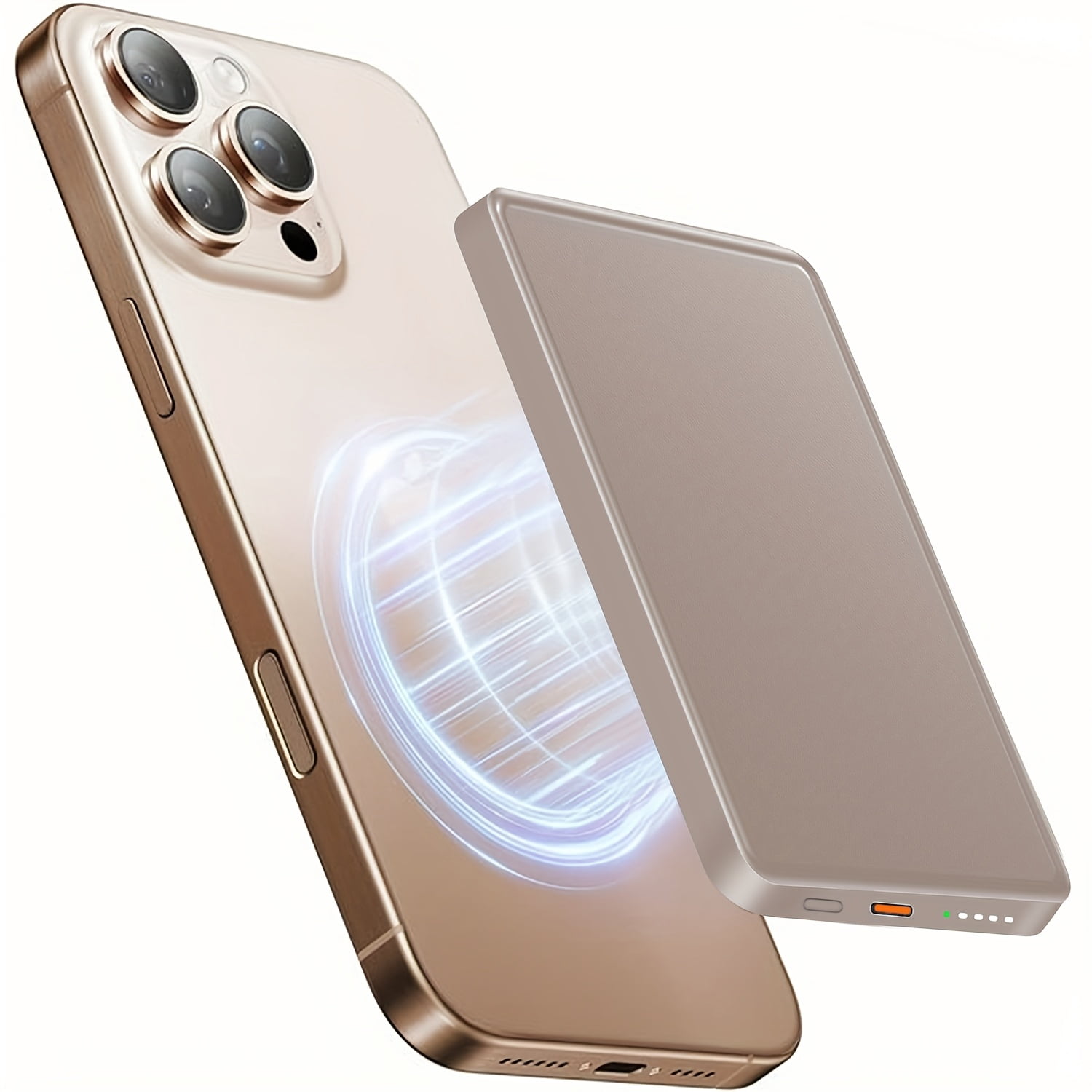 19.25W PD Charging Power Bank 5000Mah - Compact Wireless Charger, Magnetic Charging Pack, USB Type-C, Rechargeable Lithium Polymer Battery for Mobile Devices