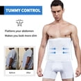 thumbnail image 3 of MISS MOLY Men's Compression Waist Control Belt Slimming Shapewear Band, 3 of 6