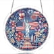 thumbnail image 2 of CaiYueKe Independence Day Acrylic Puzzle Suncatcher DIY Stained Glass Style Sun Catcher Patriotic Theme Window Hanging Home Decor 4th of July Decoration Gift for Puzzle Lovers, 2 of 8