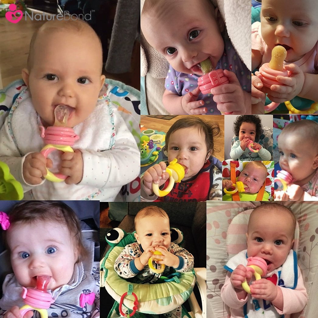 Infant Teething Toy NatureBond Baby Food Feeder/Fruit Feeder Pacifier 2 Pack 