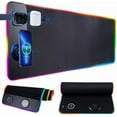 thumbnail image 1 of BAOPAI 15W Wireless Charging RGB LED Gaming Mouse Pad with Magnetic Base Customizable Lighting Anti-Slip Rubber Large Extended Surface for Gaming and Office Use, 1 of 6