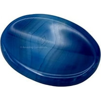 Blue Agate Crystal Thumb Worry Stone for Anxiety