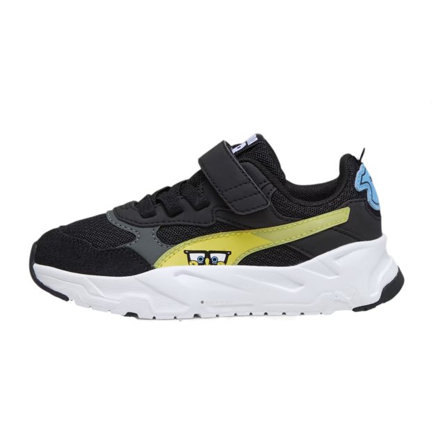 Tenis Deportivo Puma Trinity Spongebob AC Negro 393900 01 Unisex 19.5cm