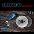 thumbnail image 6 of Power Sport Front Brakes and Rotors Kit |Front Brake Pads| Brake Rotors and Pads|Ceramic Brake Pads and Rotors|Hardware Kit BLB1.33057.42, 6 of 6