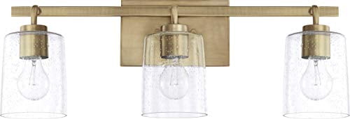 Capital Lighting 128531AD-449 Greyson 3 Light 25" Wide Bathroom Vanity Light - Brass