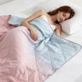thumbnail image 5 of SUYOLL A Soft Gradient Summer Cooling Blanket Comforter For Cozy Nights And Light Sleep Lightweight Comfortable Have a Nice Sleep, 5 of 7