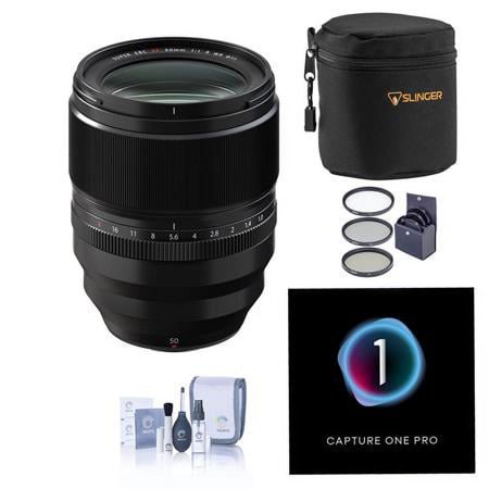 UPC: 0192223180345 | XF 50mm f/1.0 R WR Lens  Black  Bundle with Capture One Pro Photo Editing Software  Filter Kit  Lens Case  Cleaning Kit