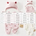thumbnail image 3 of CAUYDY 3-6M 9-12M 18-24M Girls Sleepers for Newborn Baby Clothes Preemie Long Sleeve Romper Fall Winter Infant Girl Soft Pajamas Toddler Bodysuit Sizes 4-7 Months,Pink, 3 of 7