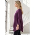 thumbnail image 3 of Roaman's Women's Plus Size Ultimate Handkerchief Hem Tunic, 3 of 6