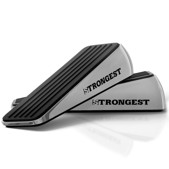 Juego de 2 tapones de puerta Strongest Home Heavy Duty Zinc-Caucho